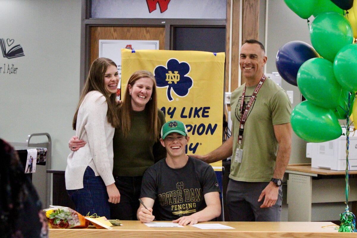 ‘I wanna do that’: Weber High senior signs with Notre Dame for blooming fencing career